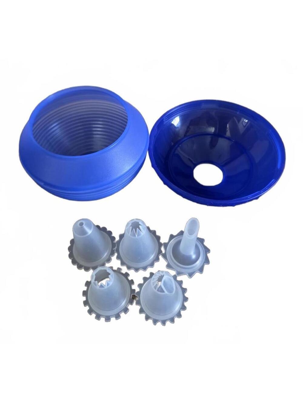 Tupperware Squeeze It Gourmet Cake Icing Decorator Ball #3820 Blue